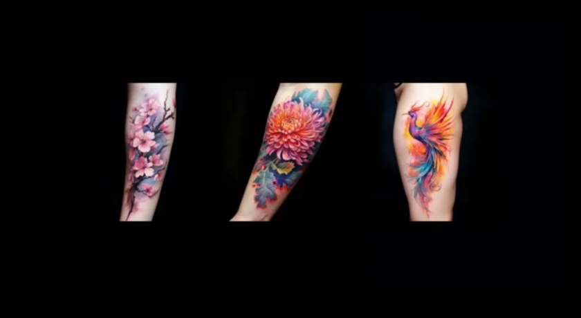 אמנות חיה: גלה את התוסס של קעקועים בצבעי מים